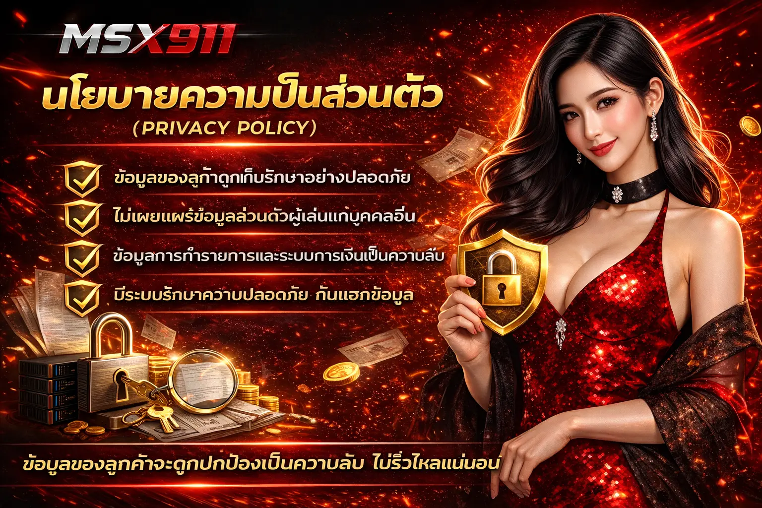 นโยบายความเป็นส่วนตัว (Privacy Policy) msx911