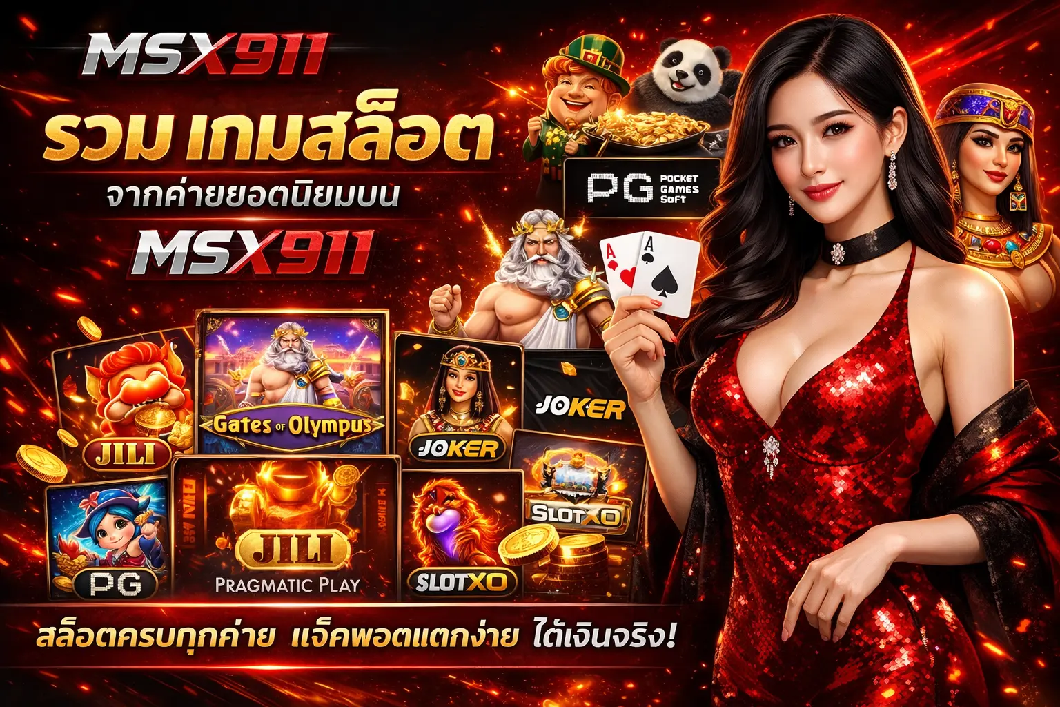 แหล่งรวมเกม สล็อต จากค่ายยอดนิยมบน msx911